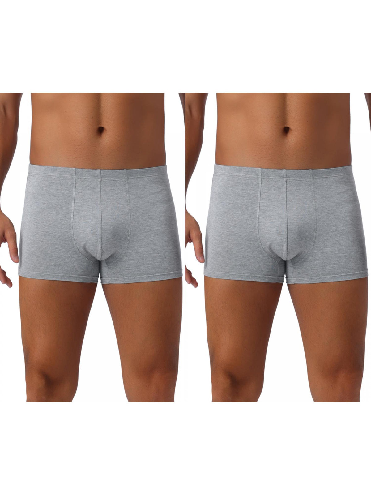 [PACK SALES] Men's 2 Pieces Underwear Regular Fit Solid Color Basic Boxer Briefs