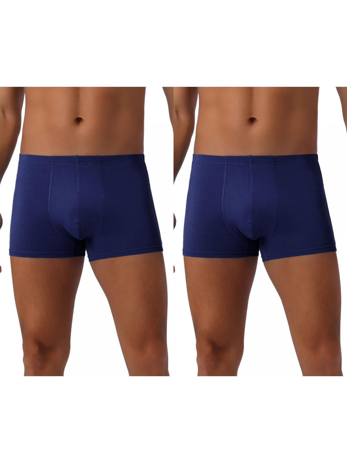 [PACK SALES] Men's 2 Pieces Underwear Regular Fit Solid Color Basic Boxer Briefs