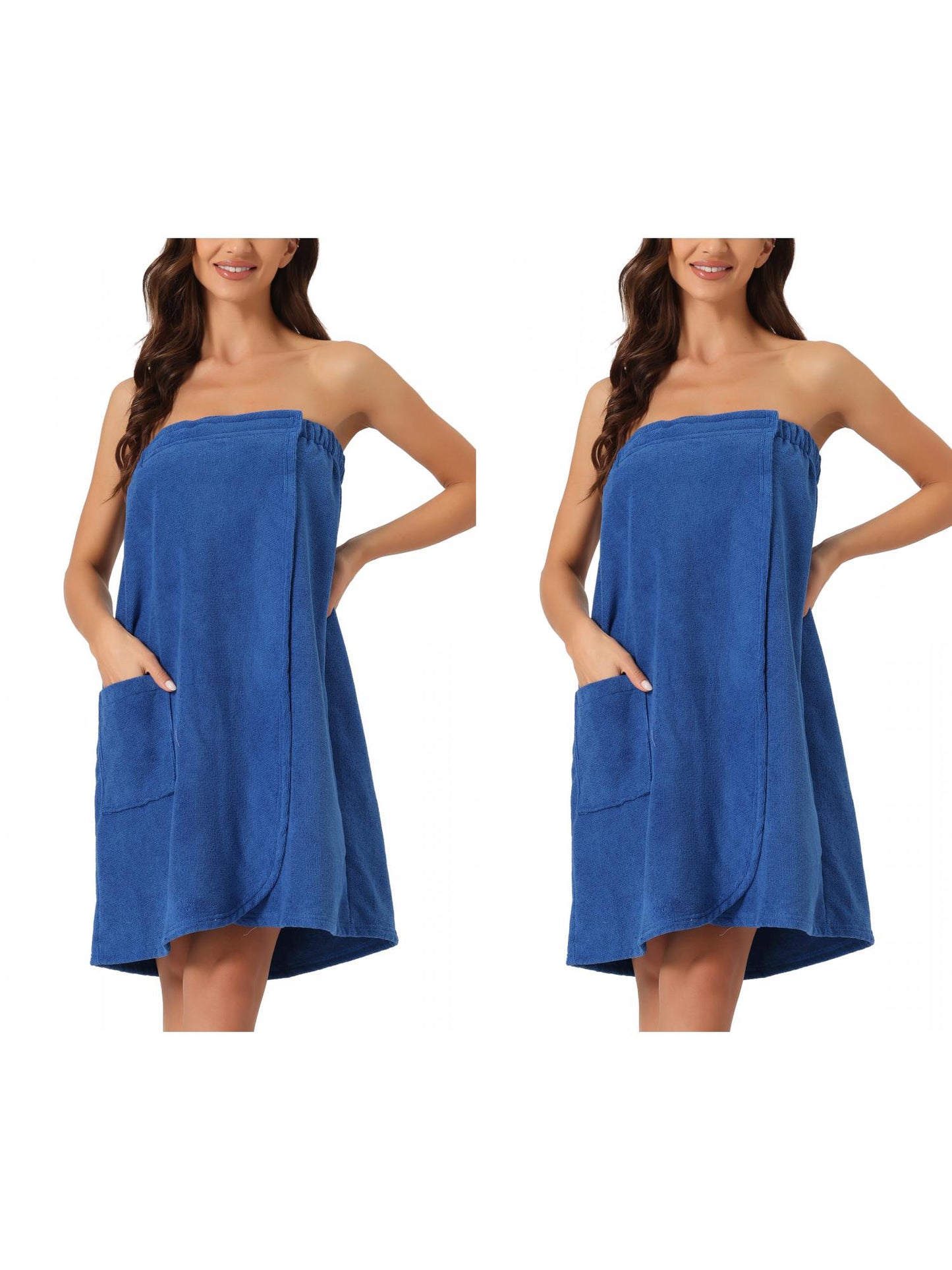 [PACK SALES] Women's 2 Sets Spa Towel Wrap Robe Bath Towel with Shower Cap