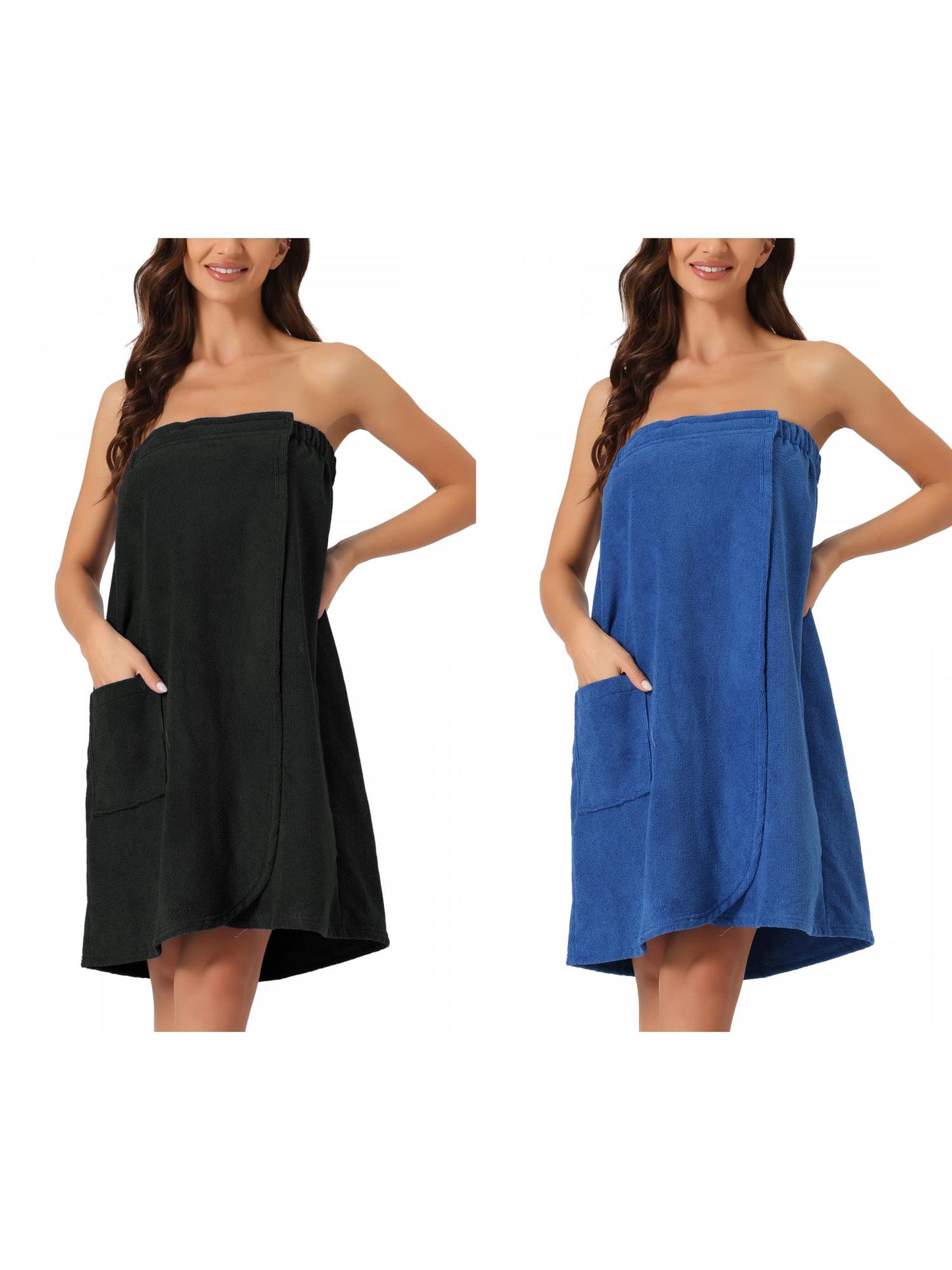 [PACK SALES] Women's 2 Sets Spa Towel Wrap Robe Bath Towel with Shower Cap