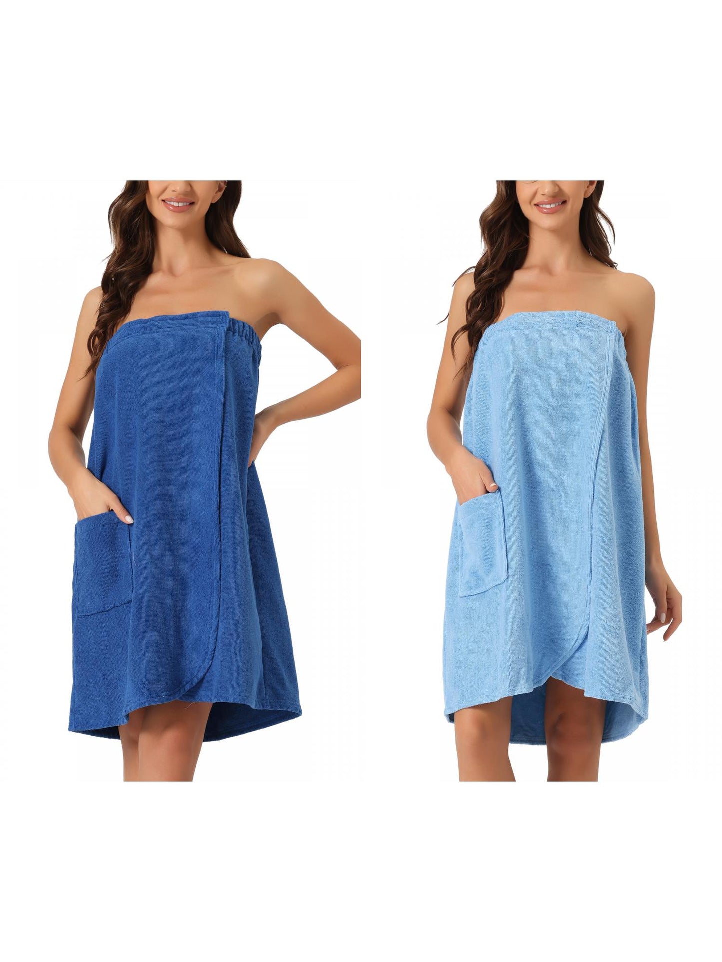 [PACK SALES] Women's 2 Sets Spa Towel Wrap Robe Bath Towel with Shower Cap